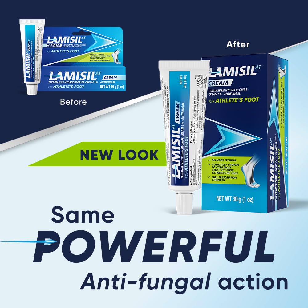 Lamisil 1 Week Athlete’s Foot Treatment 3PK | Antifungal Cream with 1% Terbinafine Hydrochloride