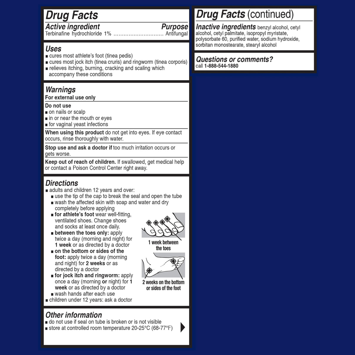 Lamisil 1 Week Athlete’s Foot Treatment 3PK | Antifungal Cream with 1% Terbinafine Hydrochloride