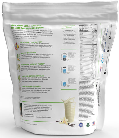 Lean1 Vanilla Meal Replacement Shake – 44 Servings (5 lb Bag)