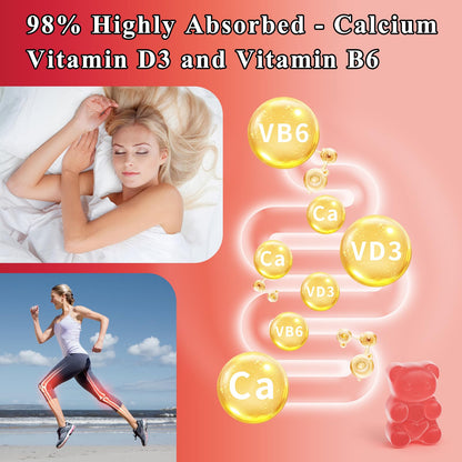 LETSCOL Magnesium Glycinate Gummies 800mg – Sugar Free, Sleep & Calm Support (Adults & Kids)