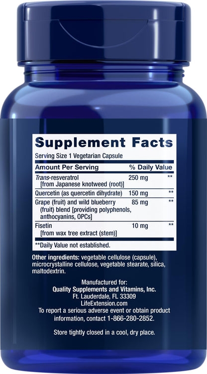 Life Extension Optimized Resveratrol – 90 كبسولة نباتية (عبوتان)
