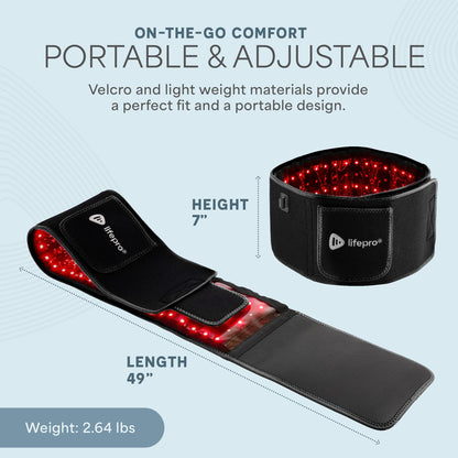 LifePro Allevared Red Light Therapy Belt – 660nm & 850nm Infrared