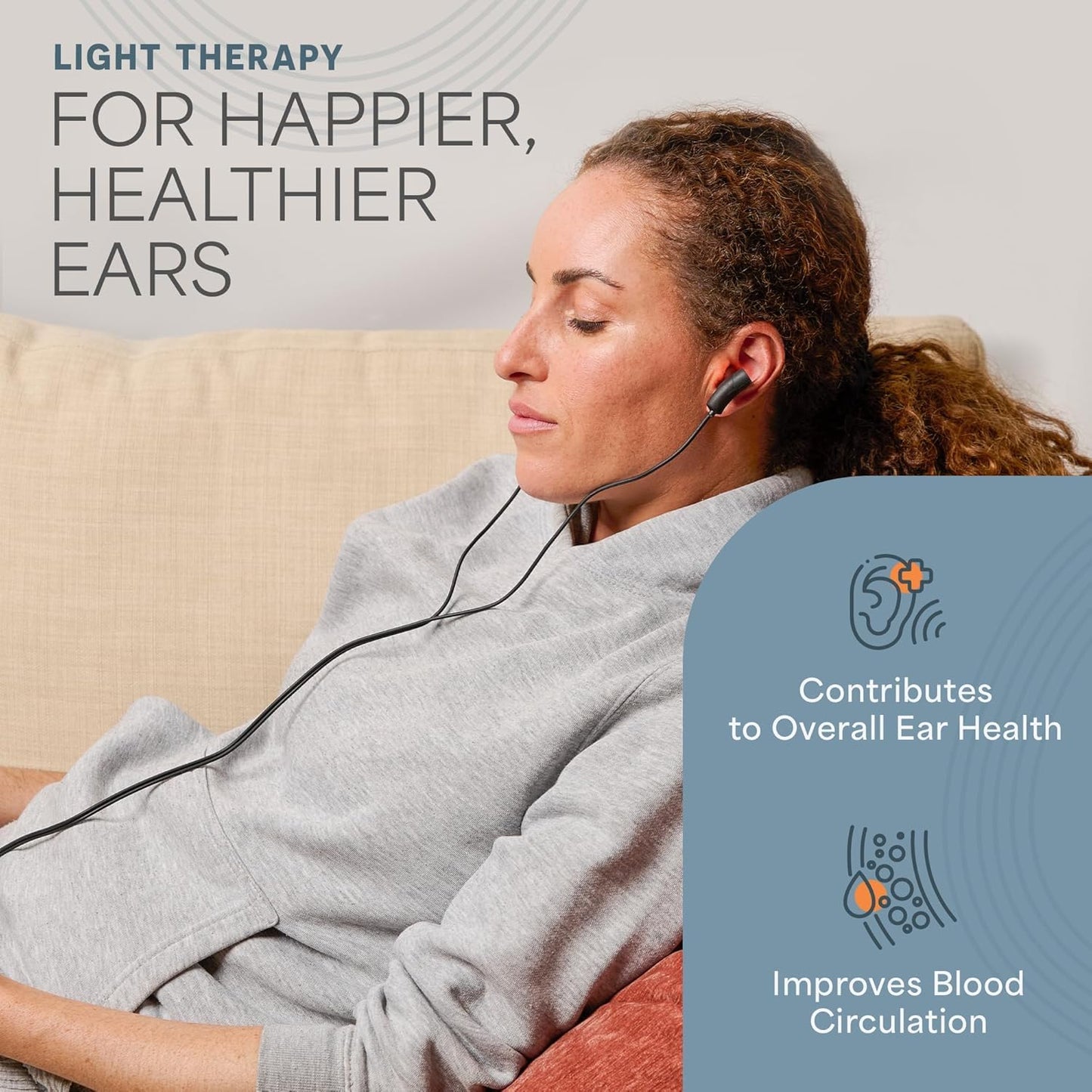 LifePro Respirelief Red Light Therapy Device for Nose & Ears – Portable Near-Infrared Sinus & Ear Relief