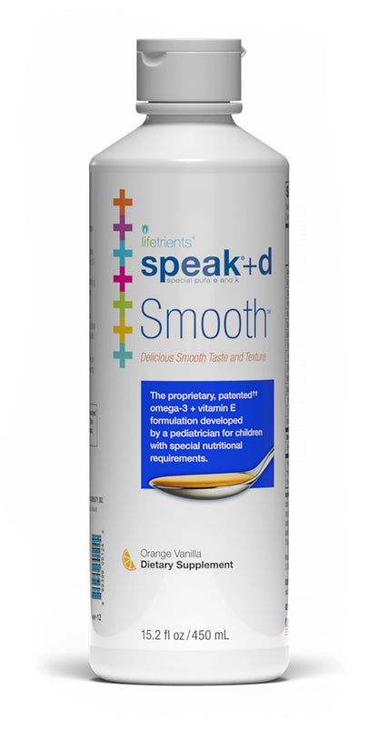 Lifetrients Speak+D Smooth – Orange Vanilla, 15.2 oz – Pediatrician Formulated for Special Nutritional Needs