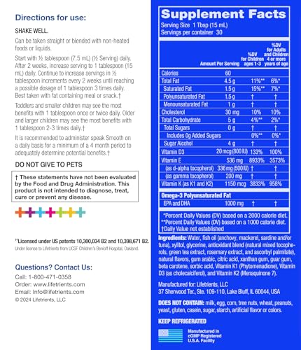 Lifetrients Speak+D Smooth – Orange Vanilla, 15.2 oz – Pediatrician Formulated for Special Nutritional Needs