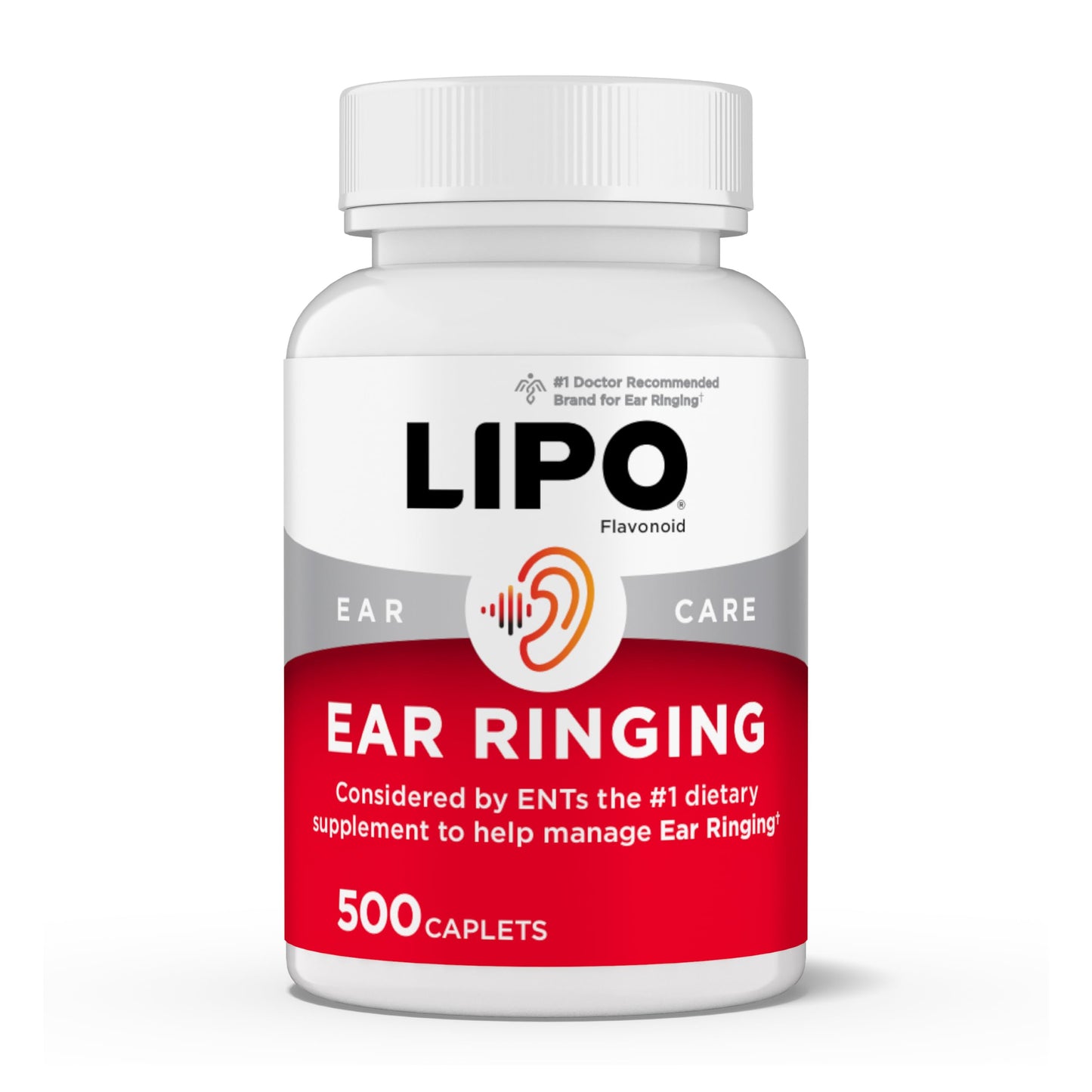 Lipo-Flavonoid Ear Ringing Support — Doctor-Recommended Lemon Bioflavonoid Complex | 500 Caplets