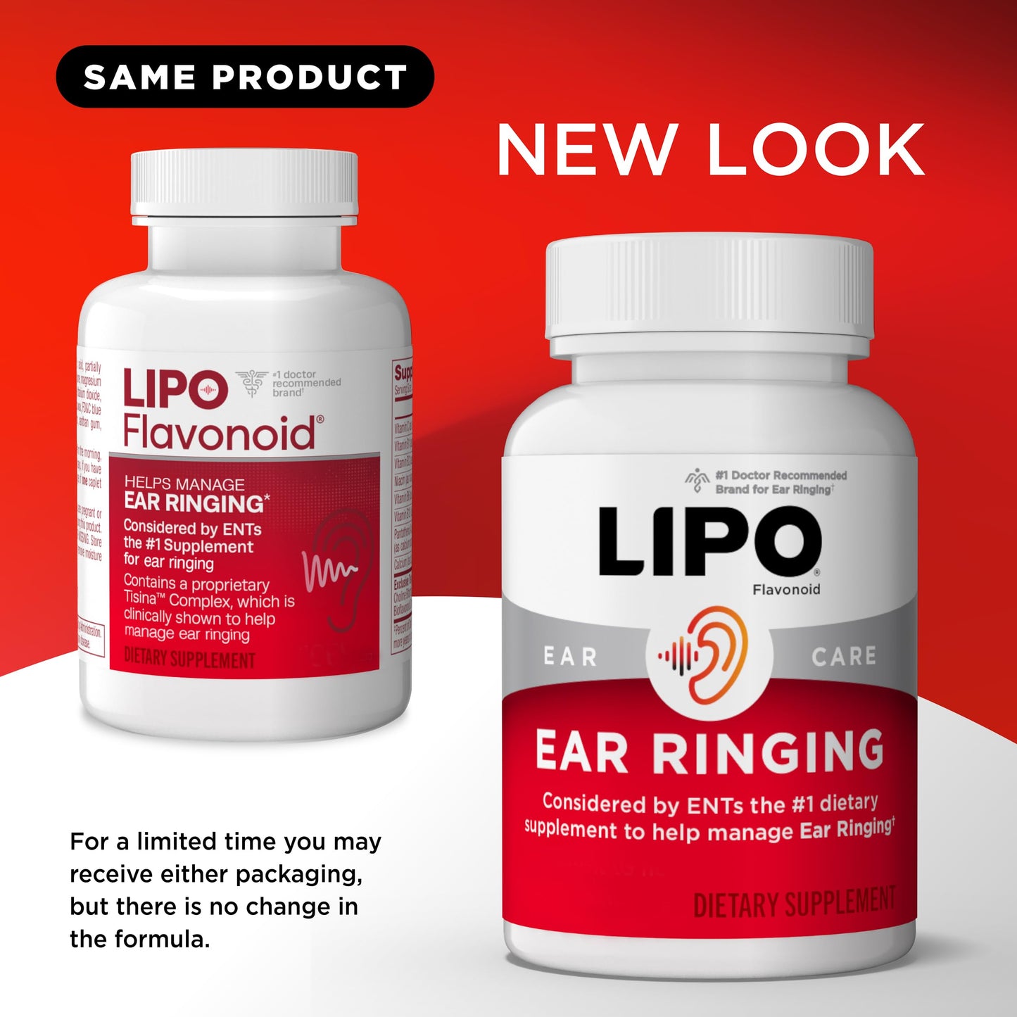 Lipo-Flavonoid Ear Ringing Support — Doctor-Recommended Lemon Bioflavonoid Complex | 500 Caplets