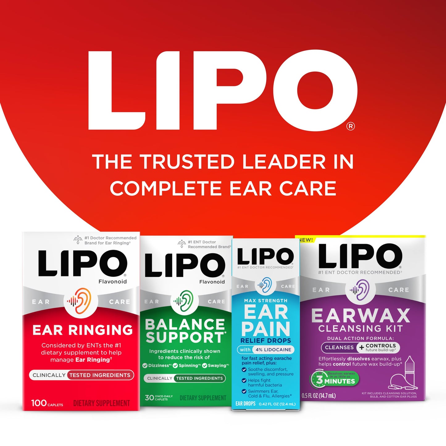 Lipo-Flavonoid Ear Ringing Support — Doctor-Recommended Lemon Bioflavonoid Complex | 500 Caplets