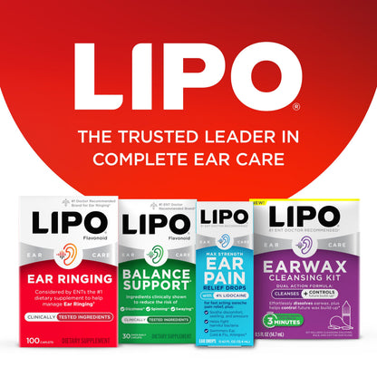 Lipo-Flavonoid Ear Ringing Support — Doctor-Recommended Lemon Bioflavonoid Complex | 500 Caplets