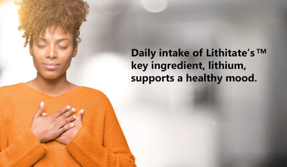 Lithitate Lithium Aspartate 10mg – Supports Brain Health & Mental Clarity | NSF Certified | 100 Capsules