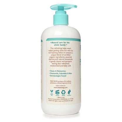 Little Twig Baby Wash – Fragrance Free, Plant-Derived Formula, 17 fl oz