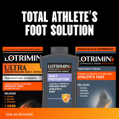 Trattamento Lotrimin Ultra da 1 settimana per il piede d'atleta | Crema di butenafina all'1% con forza su prescrizione