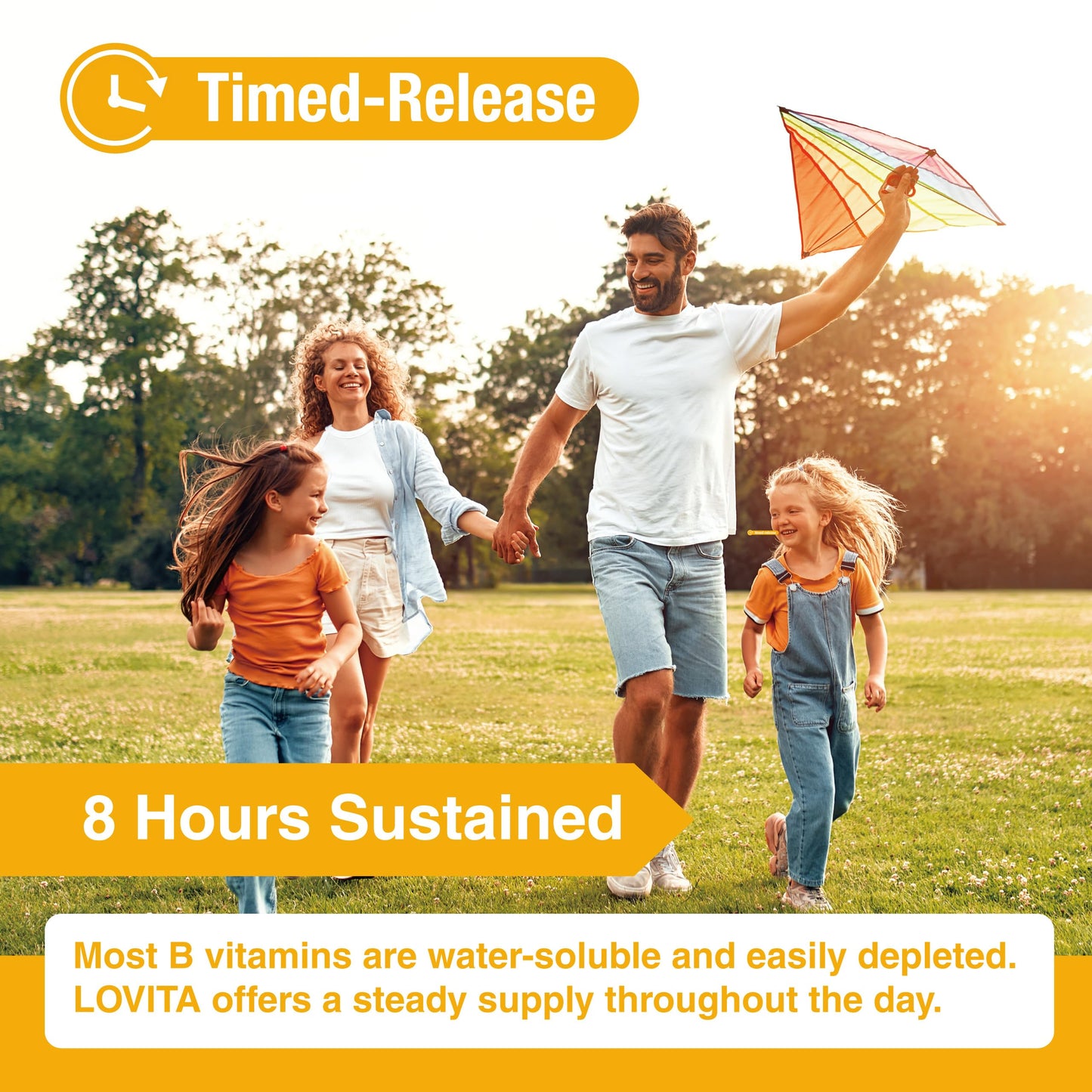 LOVITA Vitamin B12 1000 mcg | Timed Release, Vegan, Supports Nervous System | 60 Tablets (2 Month Supply)
