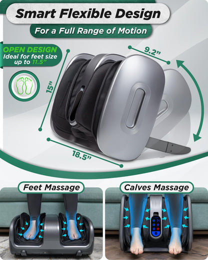 Lunix LX21 FSA Feet Massager with Remote – Shiatsu, Heat Therapy & Calf Massage