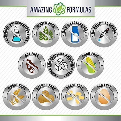 Amazing Formulas Berberine Turmeric & Bioperine 800mg – 60 Veggie Capsules