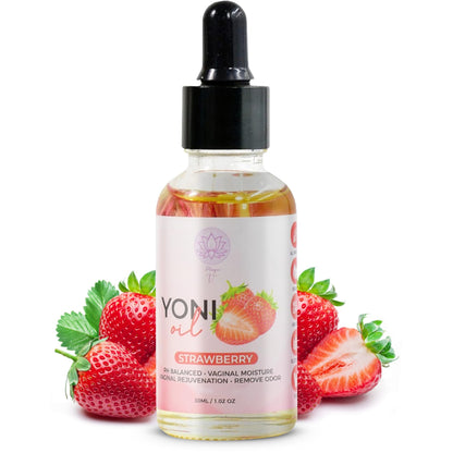 Magic V Yoni Oil for Women – Organic Vaginal Moisturizer, pH Balance & Odor Control, Strawberry Scent | Magic V Steam