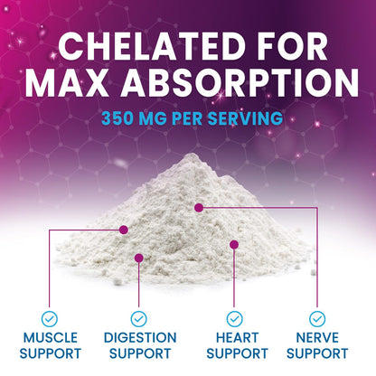 Magnesium Citrate Powder Drink Mix (60 Servings) - Aquamin Magnesium | Sugar Free, Gluten Free, Vegan