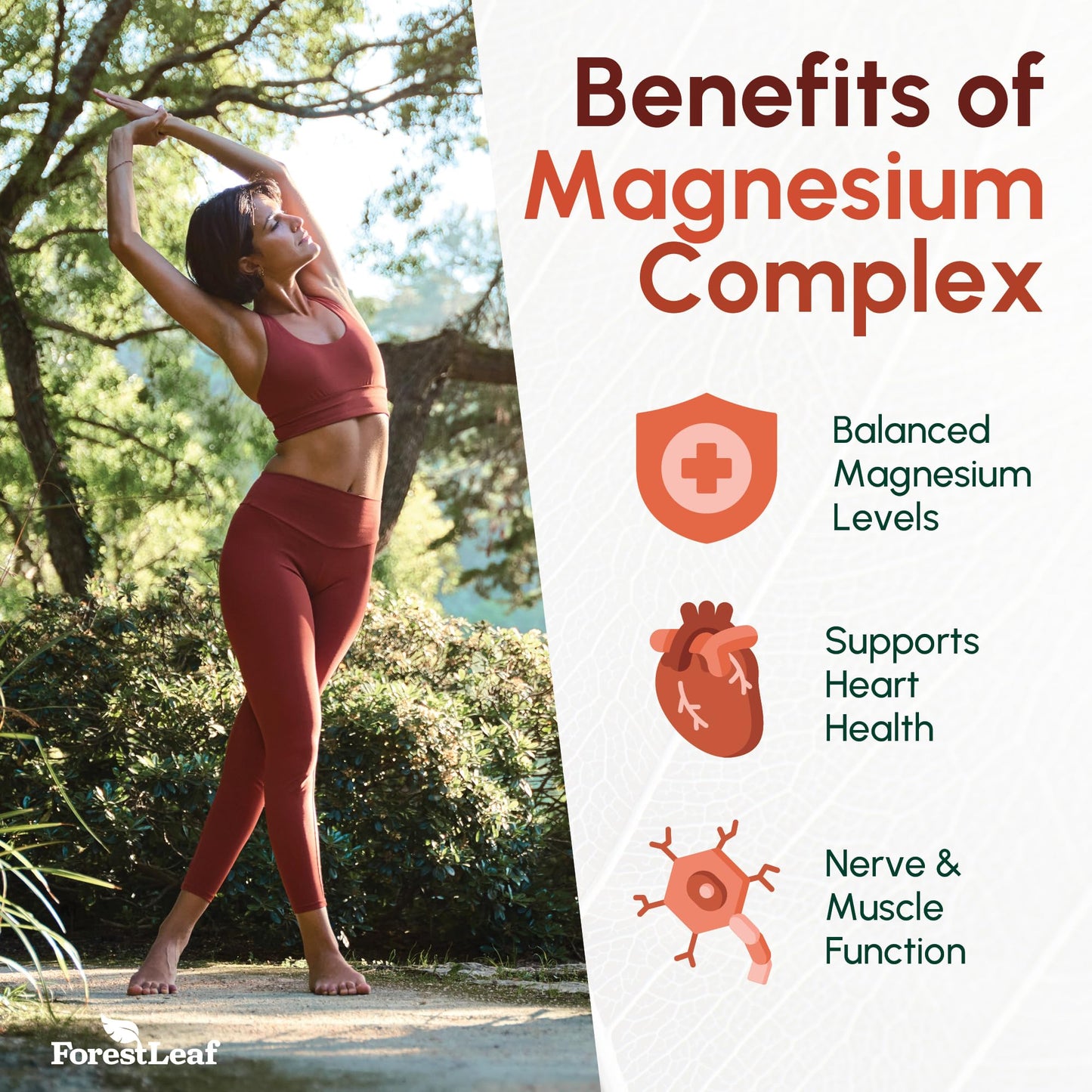 Magnesium Glycinate 500mg Complex – Sleep & Calm, 150 Capsules | ForestLeaf