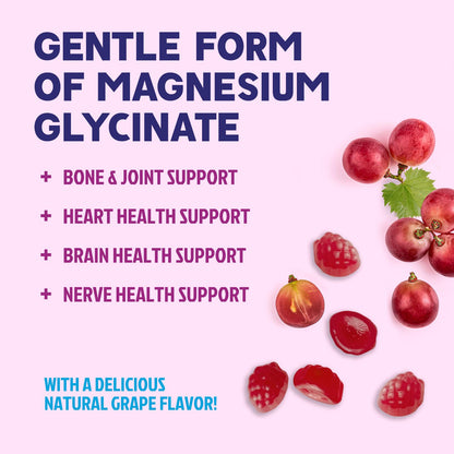 Magnesium Glycinate Gummies - Sugar Free | Sleep & Heart Health