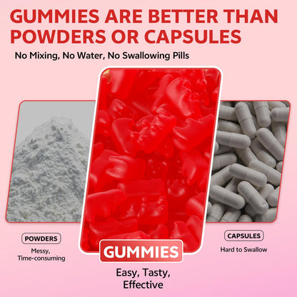 Magnesium Oxide Gummies 500mg – Adults & Kids, Strawberry, 120 Count