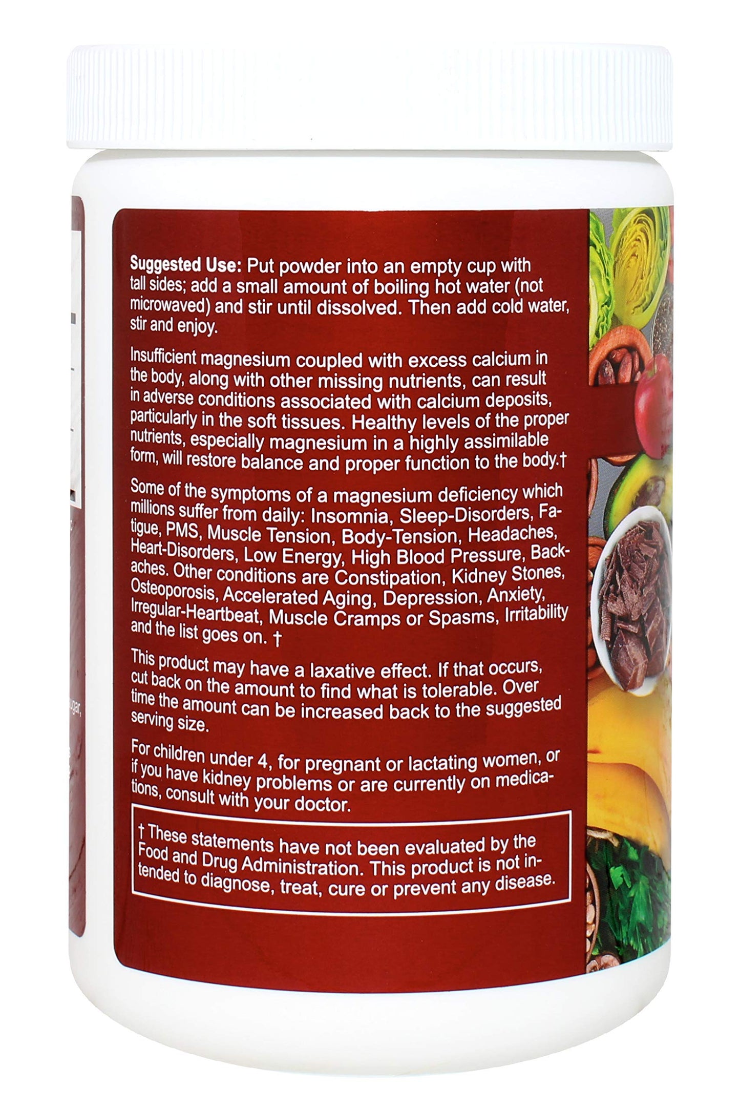 Magnesium Supreme Apple Cinnamon - Sleep & Stress Support | Non-GMO, Gluten Free, Vegan 12oz (68 Servings)