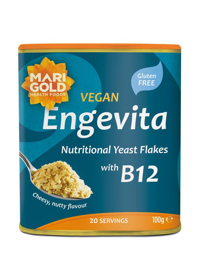 Engevita Nutritional Yeast Flakes With B12 - 100g - Marigold