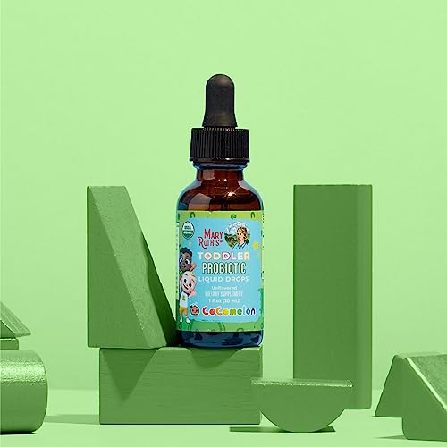 MaryRuth Organics Cocomelon Toddler Probiotic Liquid Drops – 1 oz | 150 Billion CFU | 5 Strains | USDA Organic
