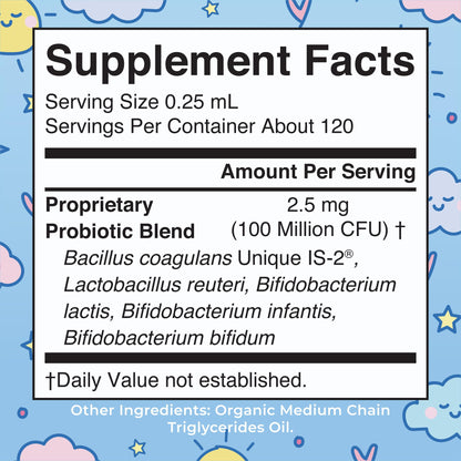 MaryRuth Organics USDA Organic Infant Liquid Probiotic Drops – 125 Servings | Baby Probiotic Drops