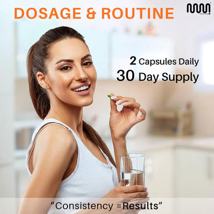 Mastermedi Biotin 20,000mcg with Collagen & Hyaluronic Acid – Hair, Skin & Nails (60 Capsules, 2-Month Supply)