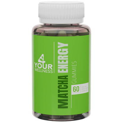 4 Your Wellness Matcha Organic Green Tea Gummies with B12, B3 & CoQ10 – Vegan, Gluten-Free, Non-GMO, Kosher (60 Count)