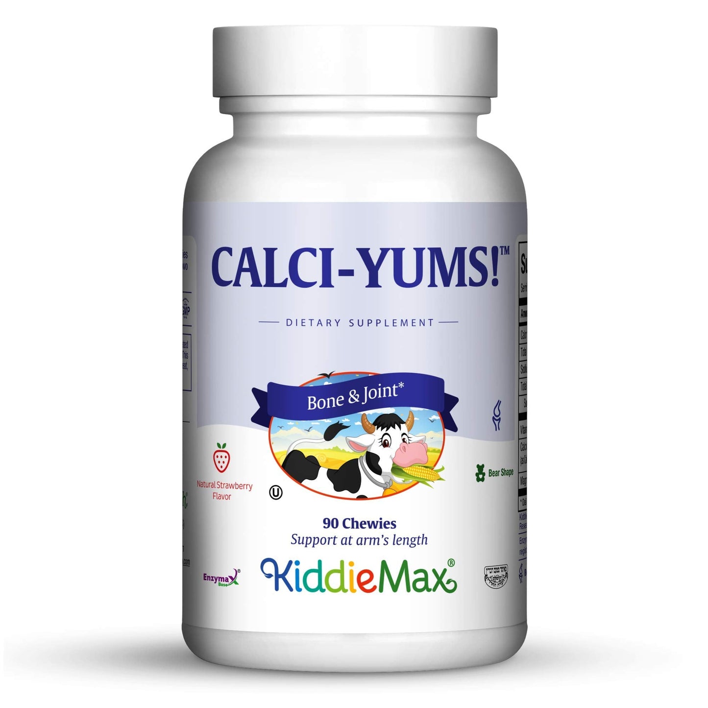 Maxi Health KiddieMax CalciYum! Strawberry – Kids Calcium with Vitamin D3