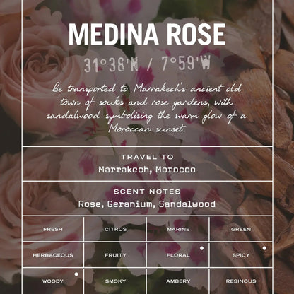 Medina Rose Reed Diffuser - HealVia LimitedHealVia LimitedMedina Rose Reed Diffuser
