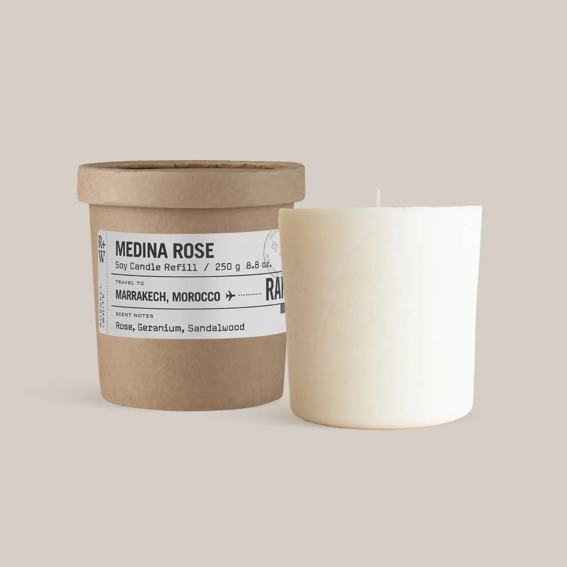 Medina Rose Scented Candle Refill - HealVia LimitedHealVia LimitedMedina Rose Scented Candle Refill