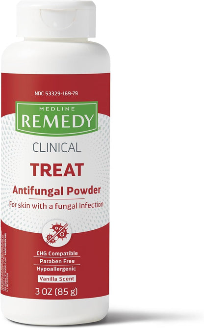 Medline Remedy Phytoplex Polvere Antimicotica con Miconazolo Nitrato - Leggermente Profumata, 85 g