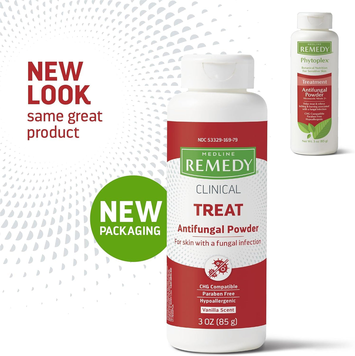 Medline Remedy Phytoplex Polvere Antimicotica con Miconazolo Nitrato - Leggermente Profumata, 85 g