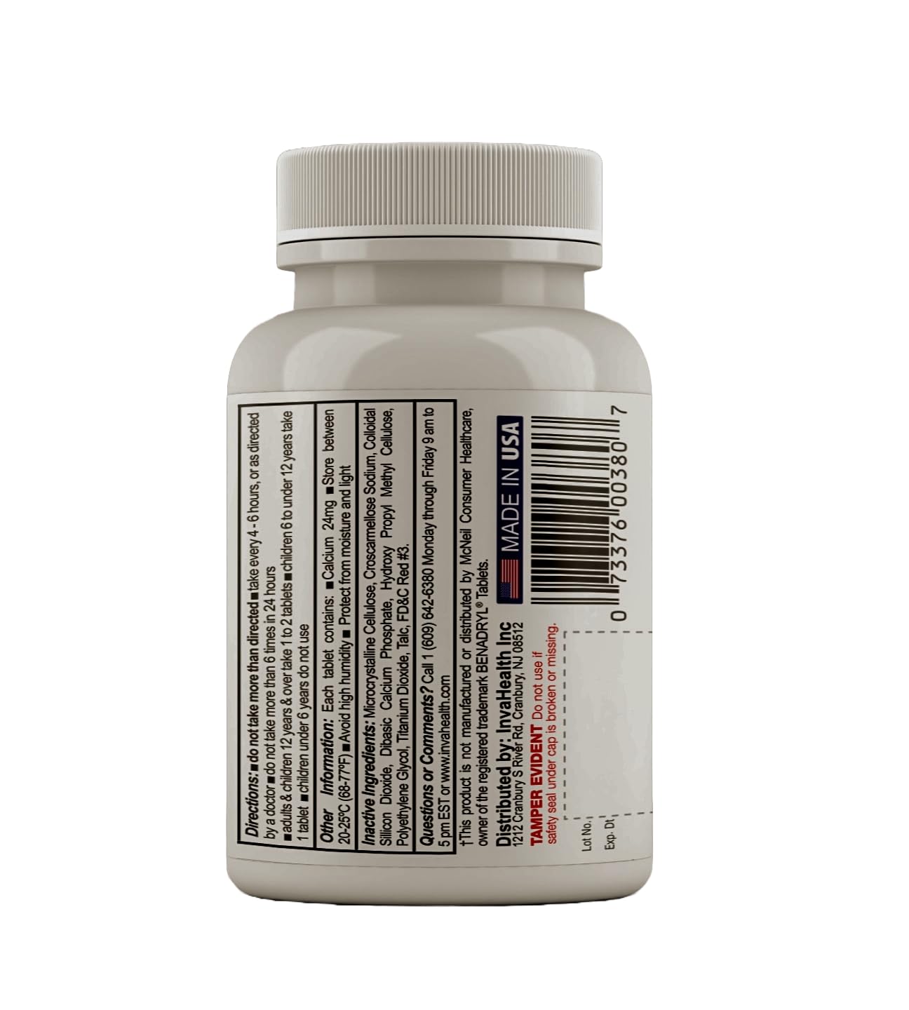 MedPlus Allergy Relief Medicine 25 mg – 1000 Tablets | Diphenhydramine HCl | Made in USA