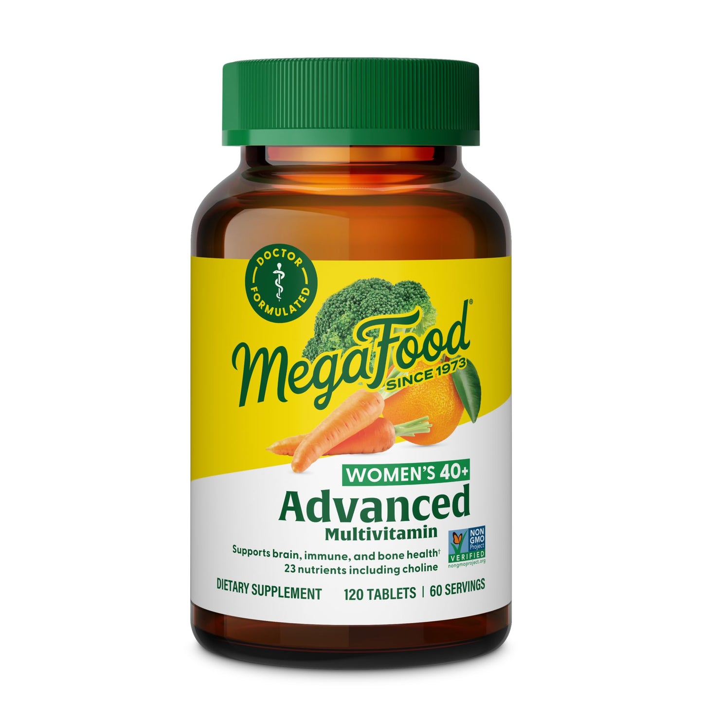 MegaFood Women's 40+ Advanced Multivitamin – Dr Formulated, Vegetarian, 120 Tabs (60 Servings)