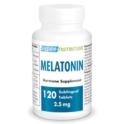 Supersmart Melatonin 2.5mg Ultra Fast Acting – Sublingual Mint | Non-GMO, Gluten Free, Vegan | 60 Tablets