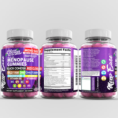 Meno Ease Menopause Gummies – Hormone Balance & Relief for Women | Clean Nutra