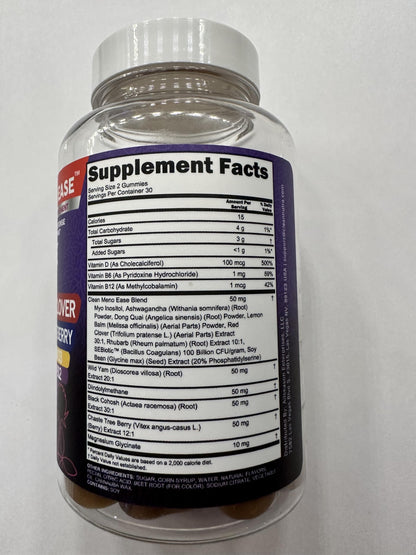 Meno Ease Menopause Gummies – Hormone Balance & Relief for Women | Clean Nutra