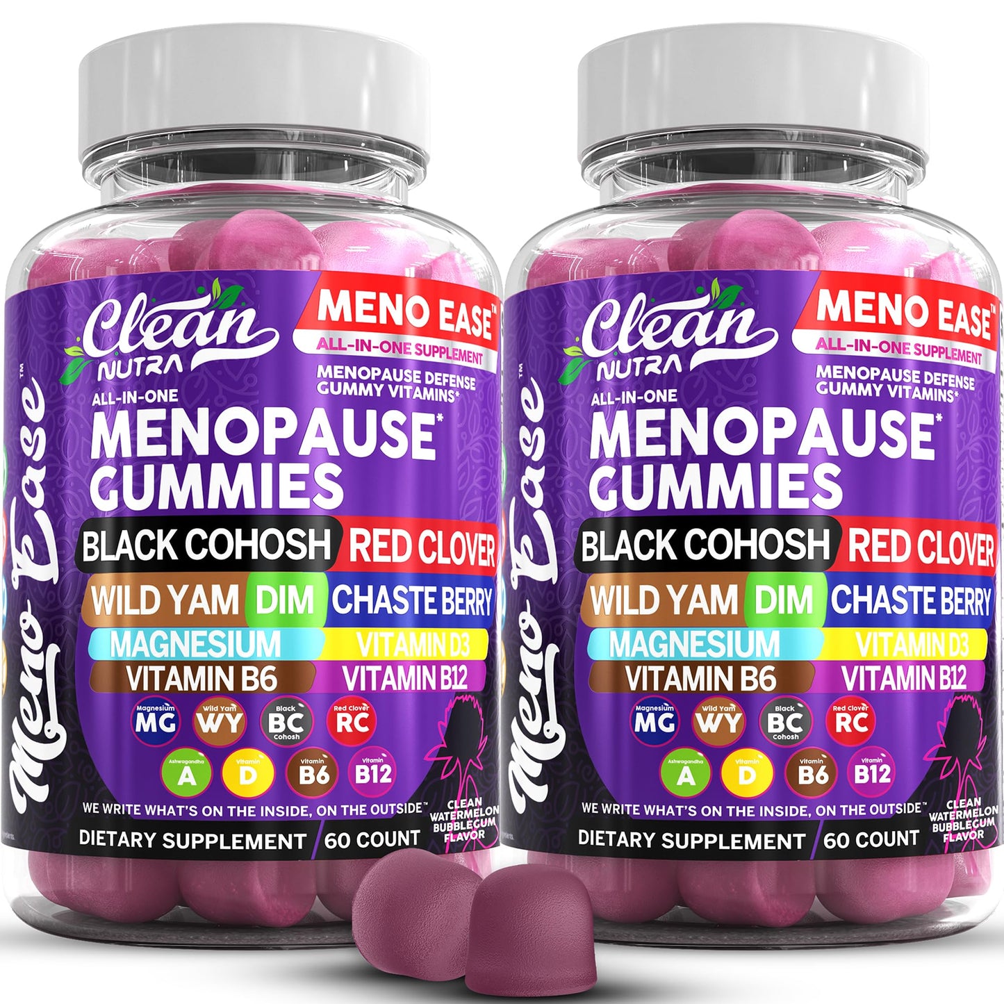 Meno Ease Menopause Gummies – Hormone Balance & Relief for Women | Clean Nutra