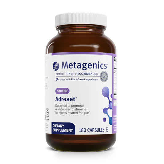 Metagenics Adreset - Adaptogen Formula with Rhodiola, Panax Ginseng & Cordyceps - 180 Capsules