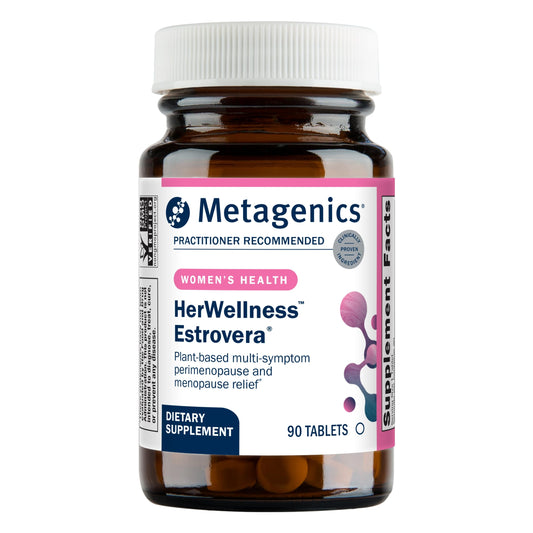 Metagenics HerWellness Estrovera - Hormone-Free Plant-Based Menopause Support (90 Tablets)