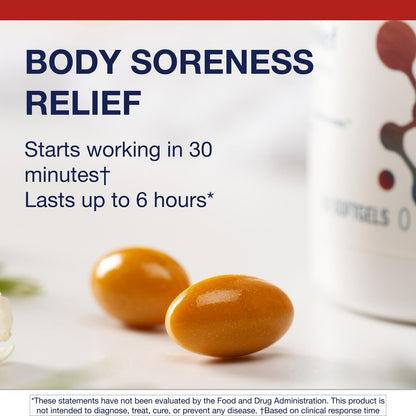 Metagenics Rapid Relief - Herbal Turmeric & Boswellia Softgels for Fast Joint & Muscle Comfort (60 Softgels)
