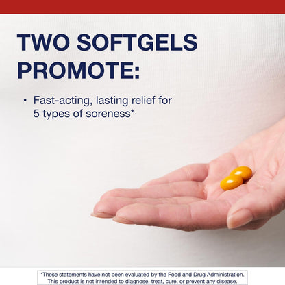 Metagenics Rapid Relief - Herbal Turmeric & Boswellia Softgels for Fast Joint & Muscle Comfort (60 Softgels)