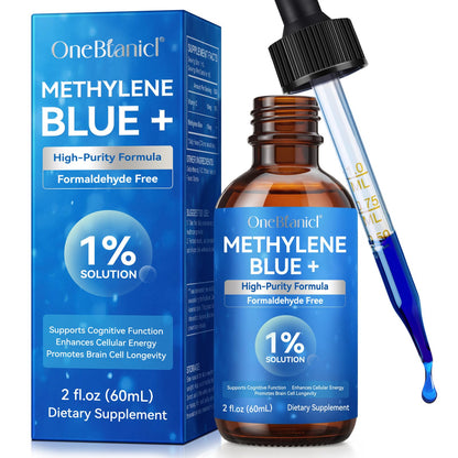 Methylene Blue 1% Drops | Pharmaceutical Grade | 60ml – Memory, Focus, Clarity