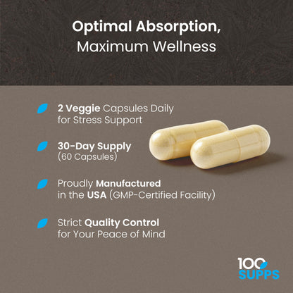 Magnesium Glycinate 400mg – 60 Capsules | Chelated Mg for Muscle, Nerve & Sleep Support | Vegan, Gluten-Free, Non-GMO | Made in USA