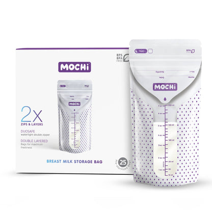 MOCHi Breast Milk Storage Bags – Double-Layered, BPA-Free