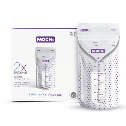 MOCHi Breast Milk Storage Bags – Double-Layered, BPA-Free