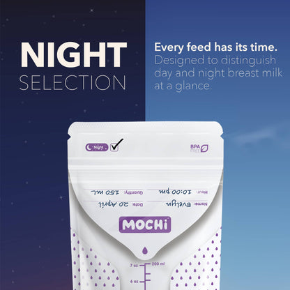 MOCHi Breast Milk Storage Bags – Double-Layered, BPA-Free